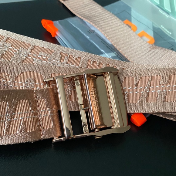 SOLD **OFF WHITE ROSE GOLD BELT** - Picture 6 of 11